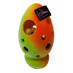 Pierced Egg Green Orange