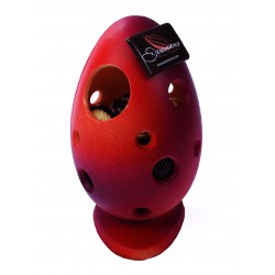 Pierced Egg Red Purple