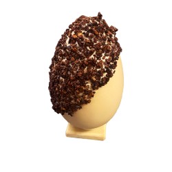 CRAZY NUTS Egg – White / Cocoa nibs